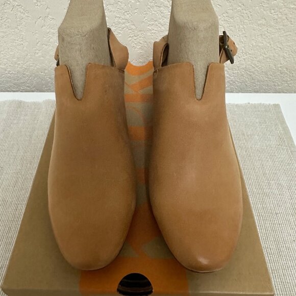 NEW IN BOX! KORKS Leather Rayleigh Slingback Block Heel Clogs Size 8 39 - Picture 6 of 6